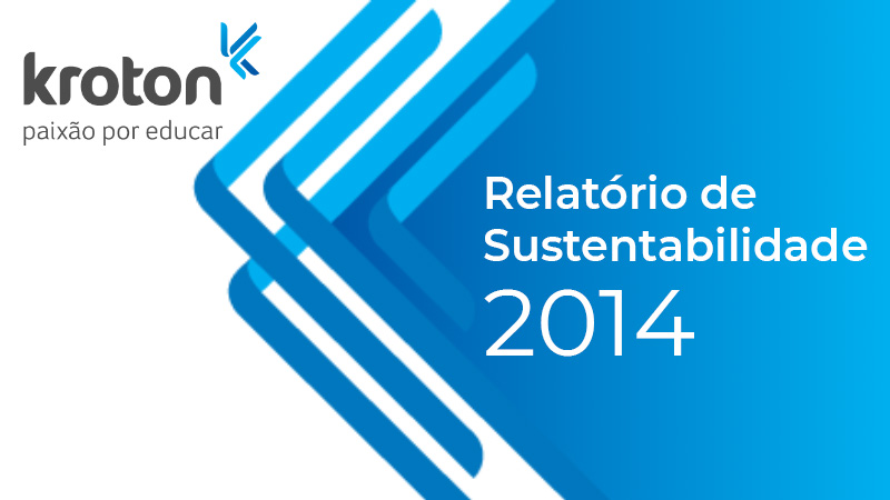 Imagem Capa do Relatório de Sustentabilidade Cogna 2014
