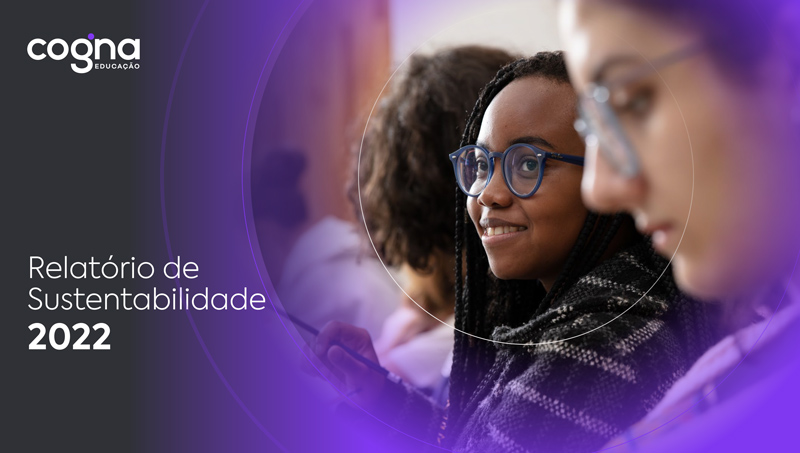 Imagem da Capara do Relatório de Sustentabilidade 2022 - Cogna Educação (.pdf 13Mb)